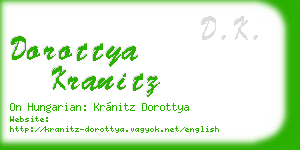 dorottya kranitz business card
